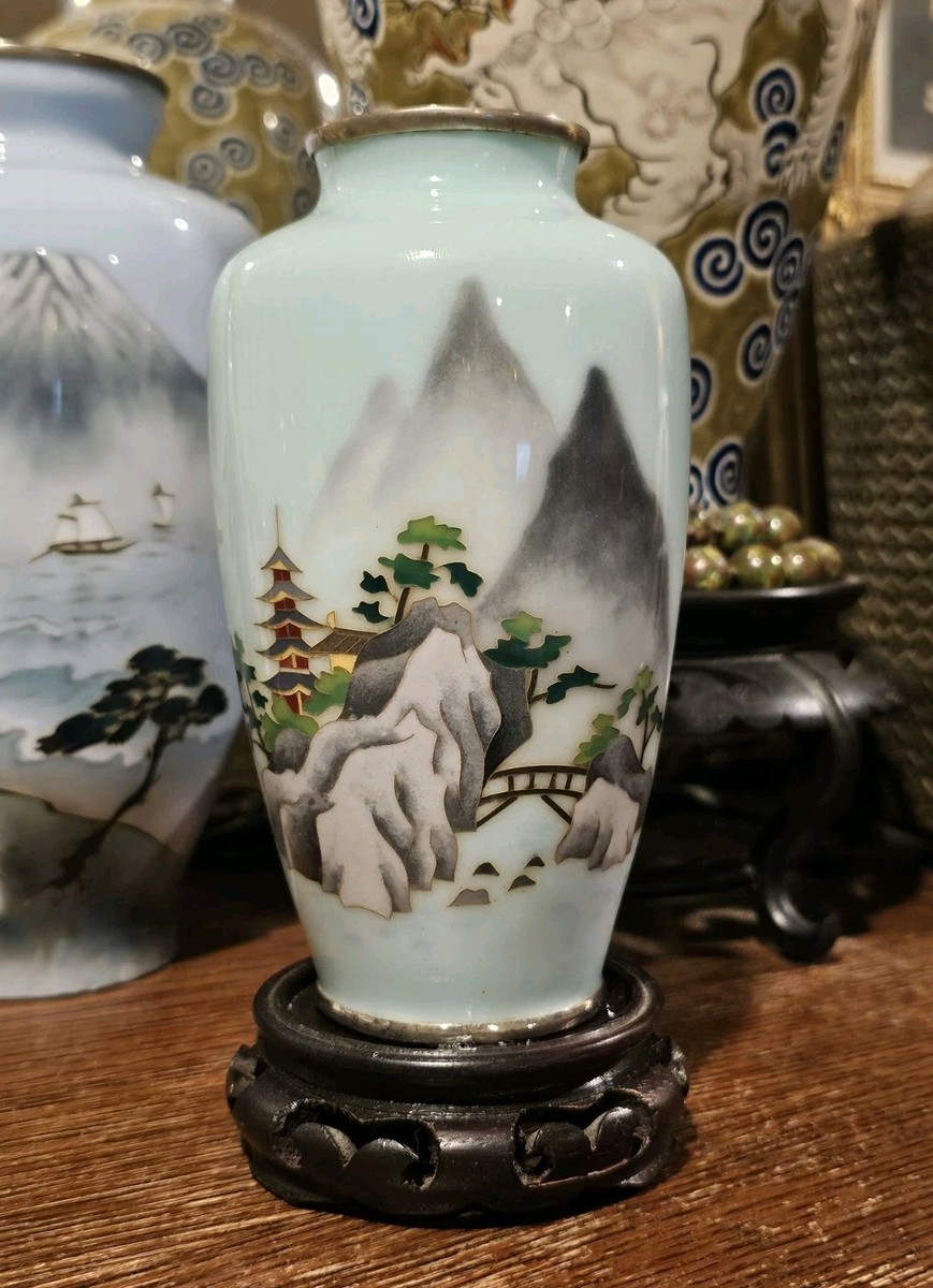 ♥時代　織部　双耳　花器　花瓶　骨董　古玩 高岡銅器 兼荀 双龍獣耳骨董品 峰雲 花瓶花器 アンティーク青銅