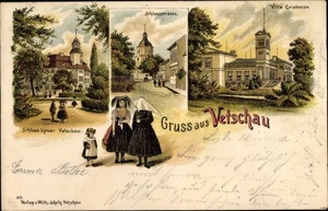Litho Vetschau im Spreewald, Schloss Lynar, Schlossstraße, Villa... - 3813836 - Picture 1 of 2