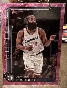 James Harden 2025-26 Topps 🏀 PINK DIAMANTE Parallel #143 LOS ANGELES CLIPPERS  - Bild 1 von 2