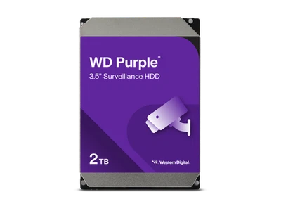 WD Purple WD23PURZ 2TB Hard Drive - 3.5" Internal - SATA (SATA/600) - - Image 1 of 3