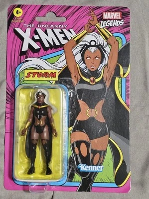 Figura de acción X-Men Storm 3,75" 2021 sin usar, en caja, colección retro Marvel Legends Kenner Foto 1 de 2