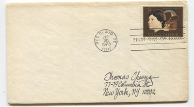 1973 Willa Cather FDC 8¢ Literary Arts Series FDC FDI Red Cloud Nebraska - Image 1 of 2