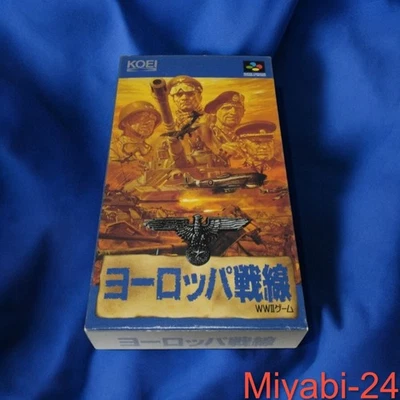 European Front SFC SNES Retro Game Box & Manual Used, Tested - Image 1 of 4