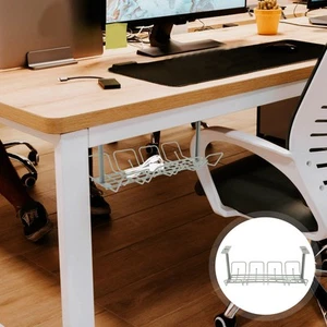 2 Pcs Speicherrahmenspeicher Kabelführungsfach Unter Dem Schreibtisch - Afbeelding 1 van 12