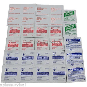 29 Piece - Toallitas y almohadillas de preparación rellenan Primeros auxilios Deportes de emergencia Kit de trabajo escolar - Imagen 1 de 1