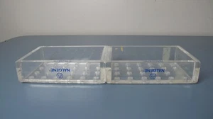 Menge 2 Nalgene Teil # 6730-0150 Acryl Beta Rohr Gestell - Bild 1 von 7