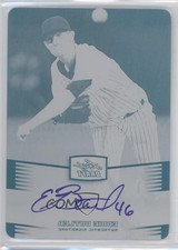 2012 Leaf Metal Draft Printing Plate Black 1/1 Eddie Butler #BA-EB1 Auto 1v3