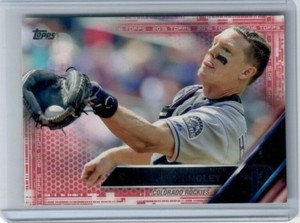 NICK HUNDLEY 2016 Topps PINK PARALLEL #/50 Colorado ROCKIES SP