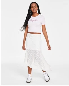 Ultra Flirt Junior Spitze Pull-On asymmetrischer Midirock Gr. XL Junior - Bild 1 von 5