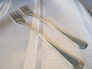 2er Set D J Meeresfrüchte Cocktail Relish Gabeln Edelstahl - Bild 1 von 1