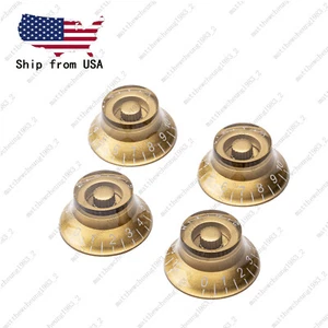4 pezzi pomello cappello chitarra LP oro pomelli campana stile vintage adatto a Les Paul SG - Foto 1 di 8