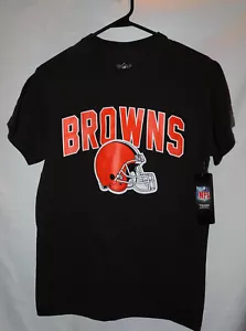 Cleveland Browns Men's NFL Team Apparel Size S Helmet Brown T-Shirt Nwt - Picture 1 of 2