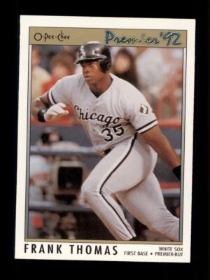 1992 O-PEE-CHEE PREMIER #59 FRANK THOMAS CHICAGO WHITE SOX HOF - Image 1 of 2