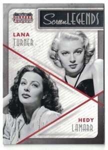 2015 Panini Americana Screen Legends Co-Stars #11 Lana Turner, Hedy Lamarr