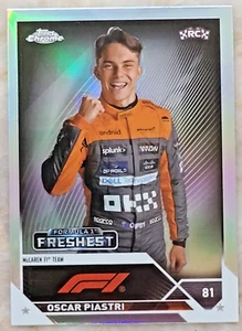 2023 Topps Formula 1 F1 Chrome Oscar Piastri Refactor RC #195 SP Rookie - Picture 1 of 2