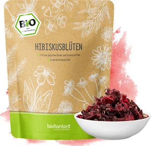 BIO Hibiskusblüten 250 g | 100% natürlich - ohne Zusätze I Tee I bioKontor - Bild 1 von 9