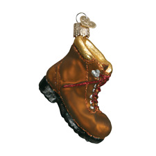 Old World Christmas Hiking Boot Blown Ornament 32092