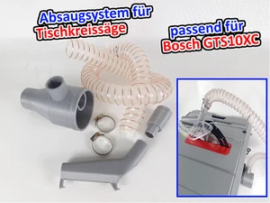 Sistema de aspiración adecuado para Bosch GTS 10 XC para aspiración Ø100 de Rapid Factory - Imagen 1 de 9