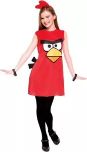 Disfraz de Halloween de cabeza y vestido de niña pájaro rojo, 14-16 EE. UU. (96-110 libras) - Imagen 1 de 1