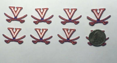 Virginia Cavaliers patch university of virginia patch uva patch 1.25" wide 8 pcs - Image 1 of 4