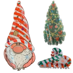 Christmas Hair Accessories For Girls Cute Christmas Stylish Hair Claw Clips - Picture 1 of 15