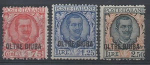 1926 OLTRE GIUBA FLOREALE SOPRASTAMPATA 3 VAL MNH MF13636 - Imagen 1 de 1