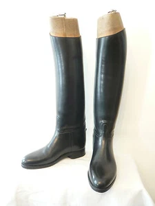 Bottes de cavalerie "Noir"  - Bottier Militaire du Cadre Noir à SAUMUR  - T.37,5 - Imagen 1 de 10