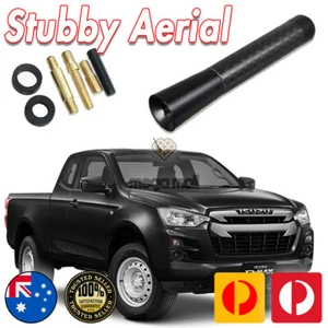 Antenna / Aerial Stubby Bee Sting for Isuzu D-MAX SX Black Carbon 8 CM - Picture 1 of 12