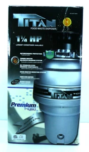 Titan 1,25 HP Premium Smaltimento Spazzatura Cucina con Cavo di Alimentazione, Anti-Inceppamento e Silenzioso - Foto 1 di 3
