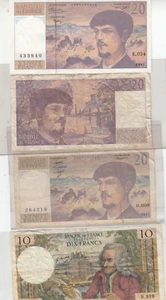 Banque de France Franc Banknotes 1973 - 1997 - Picture 1 of 2