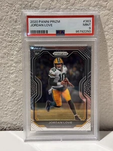 Panini Prizm #363 Jordan Love Rookie RC 2020 PSA 9 Packers como nuevo - Imagen 1 de 2