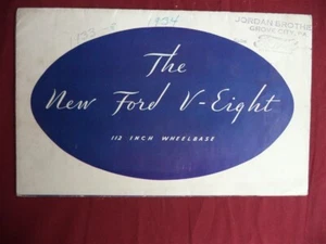 The New Ford V-Eight 112 Inch Wheelbase Advertising Brochure - Bild 1 von 4