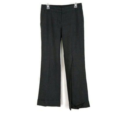 Pantalones de vestir J Crew para mujer talla 4 City Fit gris pierna ancha puño redondo Foto 1 de 3