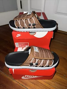 NIKE ASUNA 2 Slides NA Pecan/ Cinnabar/ Black DJ3388-200 Sandals Men’s Sz 10 NIB - Picture 1 of 11
