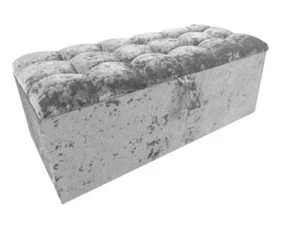 GROSSE ZERKLEINERTE SAMTE DIAMANT OSMANISCHE BOX AUFBEWAHRUNGSDECKE BOX VERSCHIEDENE FARBEN - Bild 1 von 11