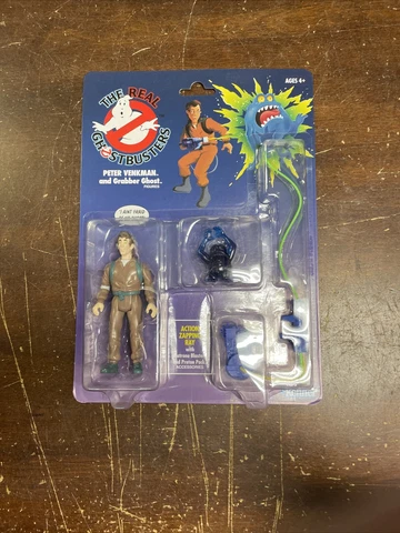 Hasbro Real Ghostbusters PETER VENKMAN Grabber Ghost Figure Retro Toy Kenner #3 Cover