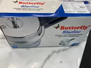 Butterfly Blueline Stainless Steel Outer Lid Pressure Cooker - 5 L - Picture 1 of 5