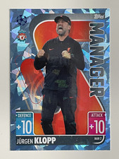 Jürgen Klopp Manager Crystal Foil Parallel Topps Match Attax Extra 2021/22 Card