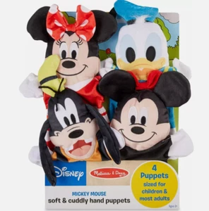 Melissa And Doug Disney Mickey Mouse And Friends Soft Cuddly Hand Puppets (M96K) - Picture 1 of 10
