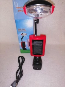 LED Torch Camping Light Solar Power Hand Crank Flashlight Wind Up Emergency Lamp - Picture 1 of 3