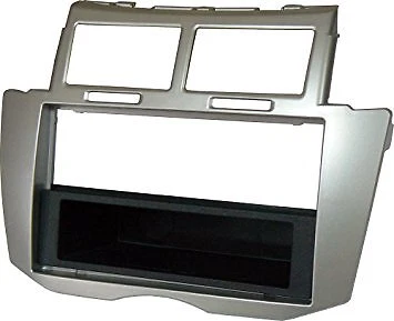 G.M.PRODUCTION Mascherina autoradio navigatore 1 e 2 DIN TOYOTA YARIS 2007 - 2011 NO longheroni