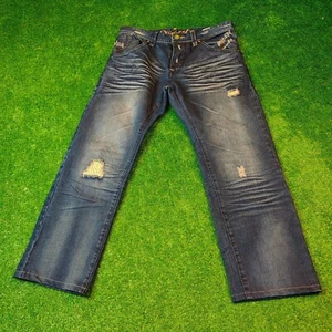 Desigual Jeans Damen 42 Straight Regular Fit Button Fly Whiskering Used - Bild 1 von 18