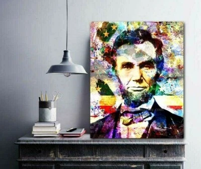 Abe Lincoln Wall Art President Lincoln Art Print Abraham Lincoln Art Classroom - Image 1 of 4
