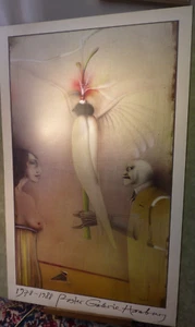 Paul WUNDERLICH - Orig.-Plakat 1988 "Falkenstrauß" ca. 62x100 cm - TOP-neuwertig - Bild 1 von 5