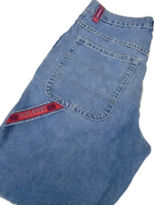 Vtg 90's Paco Sport Denim Carpenter Shorts Men's Size 32 Baggy Hip Hop Y2K - Picture 1 of 12