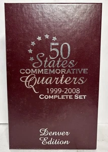 50 States Commemorative Quarters 1999 To 2008 Complete Set Denver Edition in Box - Picture 1 of 12