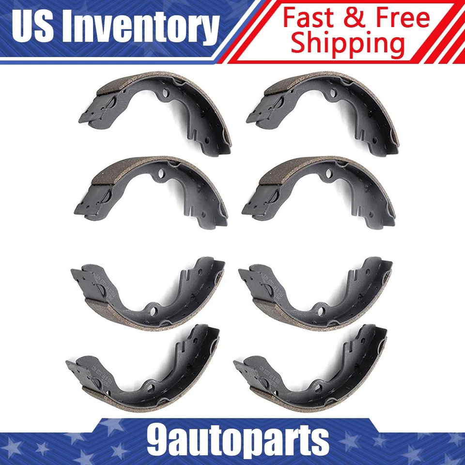 Par de zapatas de freno de tambor delanteras y traseras Ford Courier 1972 1973 1974 1975 1976 Foto 1 de 2