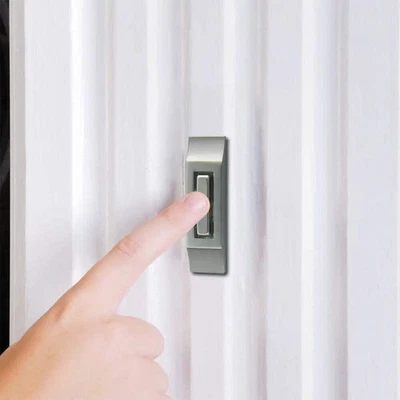 Timbre con cable IQ America botón de níquel satinado Foto 1 de 3