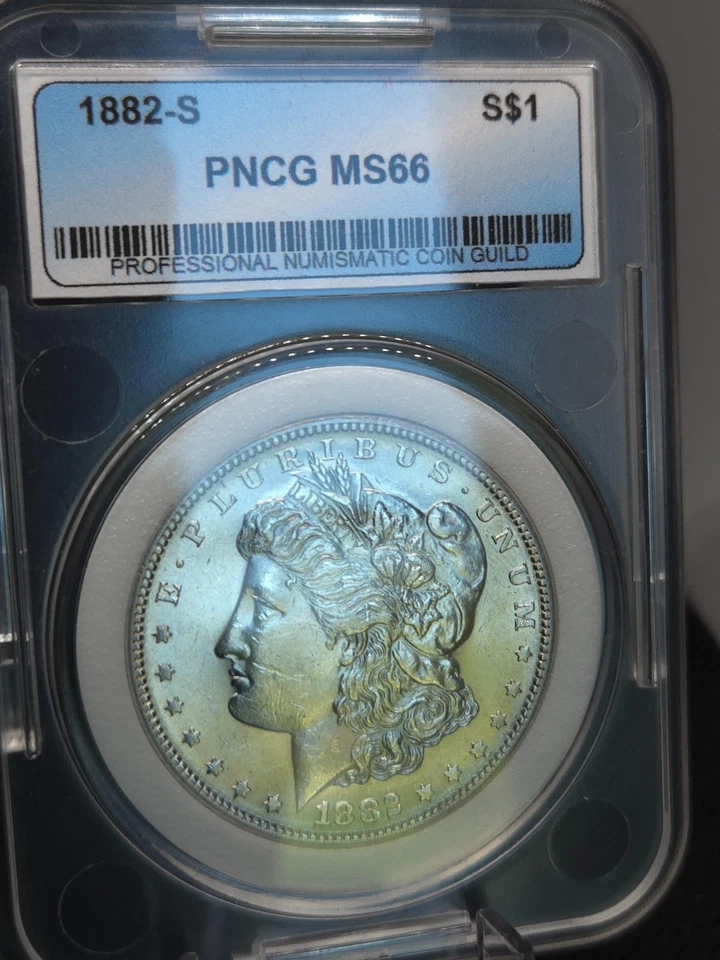 1882-S Morgan Silver Dollar – PNCG MS66 – Vault Gem – San Francisco Precision - Image 1 of 2