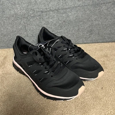 US POLO ASSN. Zapatos deportivos para mujer con suela rubor rosa superior negros con cordones 10M Foto 1 de 4